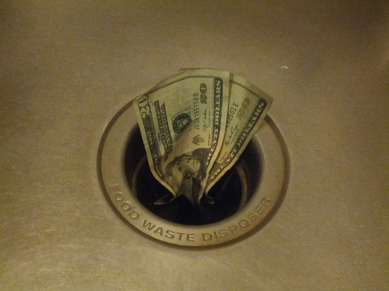40 Dollars down the drain